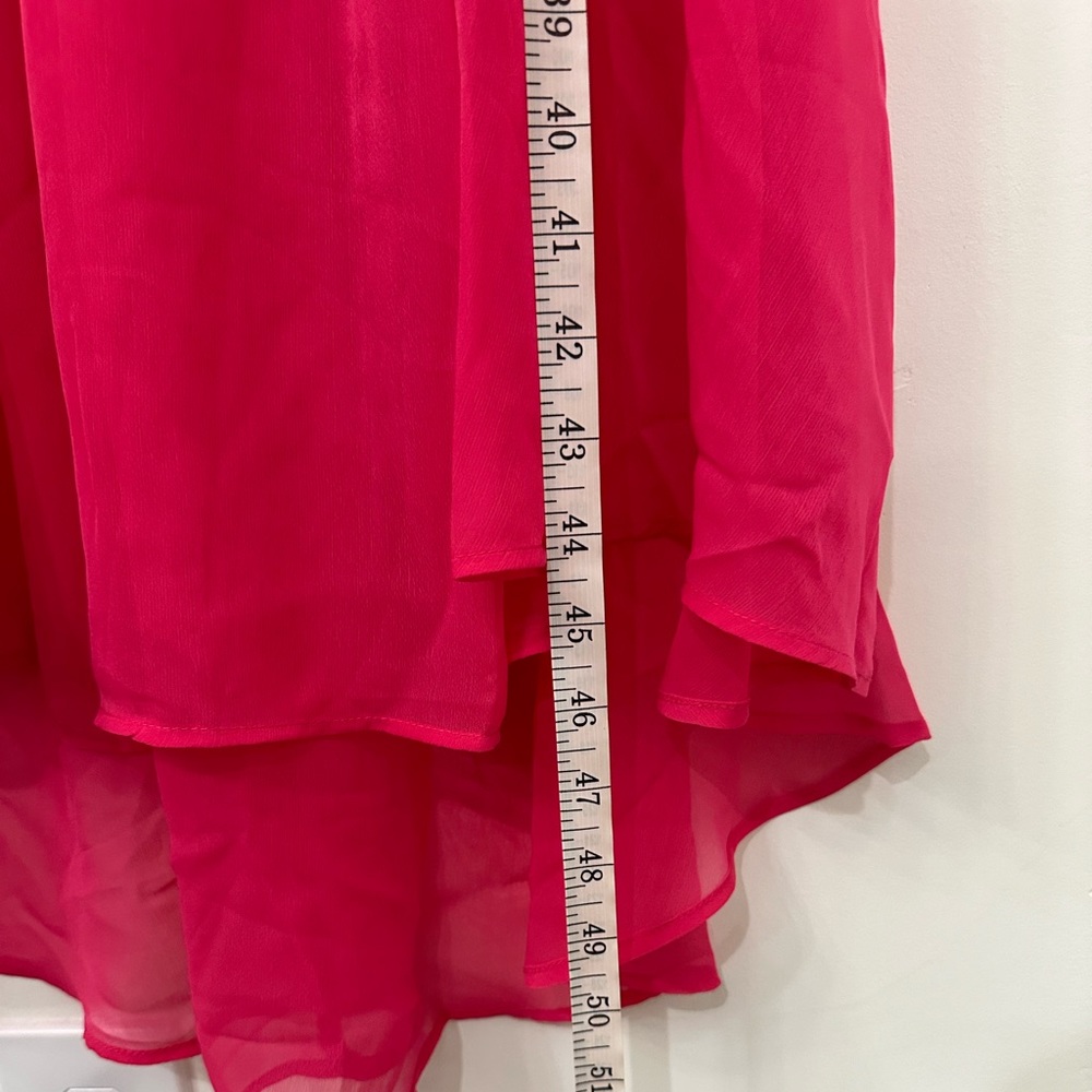 Jessica Simpson Barbie Hot pink chiffon dress new with tags size small - Picture 7 of 10
